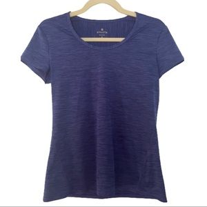 EUC Athleta Blue Short Sleeve Workout Tee